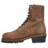 Фото #3 товара Chippewa Classic 2.0 Logger 8 Inch Electrical Steel Toe Work Mens Brown Work Sa