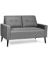 Фото #1 товара Modern Loveseat Sofa 55'' Upholstered Chair Couch with Soft Cushion