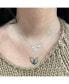 ფოტო #2 პროდუქტის Double Woven Heart Necklace