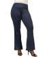 ფოტო #1 პროდუქტის Plus Size Bell Bottom Foldover Waist Pants