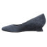 VANELi Kadir Wedges Womens Blue Dress Sandals 304699