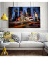 20" x 16" Times Square Rays of Light I Museum Mounted Canvas Print