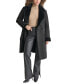 Фото #3 товара Women's Belted Notched-Collar Faux-Shearling Coat, Created for Macy's