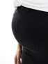 Фото #5 товара Mamalicious Maternity seamless support textured mini skirt in black