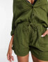 Фото #3 товара Esmee Exclusive co-ord beach shorts in khaki