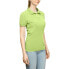Фото #1 товара Футболка женская Page & Tuttle Solid Jersey Short Sleeve Polo Shirt зеленая Casual 100% микрополиэстер P39919-GGN