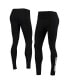 ფოტო #1 პროდუქტის Women's Black TCU Horned Frogs Fleece Lined 2.0 Leggings