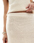 Фото #4 товара Vila knitted mini skirt co-ord in cream