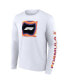 Фото #3 товара Men's White Formula 1 Heat Map Long Sleeve T-Shirt