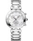 Women's Swiss Chronograph Balmainia Diamond (1/20 ct. t.w.) Stainless Steel Bracelet Watch 38mm