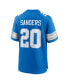 Фото #3 товара Men's Barry Sanders Blue Detroit Lions Retired Player Game Jersey