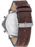 Фото #3 товара Мужские наручные часы с коричневым кожаным ремешком Tommy Hilfiger 1710416 Daniel mens 44mm 5ATM