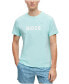 Фото #1 товара Men's Cotton Relaxed-Fit Contrast Logo T-shirt
