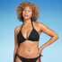 Фото #3 товара Women's Crochet Triangle Bikini Top - Shade & Shore Black 36C