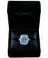 Фото #2 товара EFFY® Aquamarine (6-7/8 ct. t.w.) & Diamond (1/2 ct. t.w.) Ring in 14k White Gold