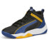 Puma Rebound Future Evo Core Lace Up Mens Black, Blue, Yellow Sneakers Casual S