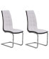 Фото #1 товара Marilyn Faux Leather Dining Side Chairs,, Set of 2