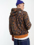 The North Face Essential oversized hoodie in brown marble print Exclusive at ASOS