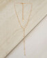 Фото #3 товара ETTIKA 18K Gold Plated Dainty Crystal Lariat Necklace