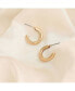 ფოტო #2 პროდუქტის Women's Small Chunky Hoop Earrings