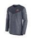 Фото #3 товара Men's Navy Chicago Bears Sideline Lockup Performance Quarter-zip Jacket