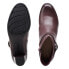 Фото #7 товара Clarks Alayna Juno 26152979 Womens Burgundy Leather Ankle & Booties Boots