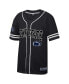 Фото #2 товара Men's Black Penn State Nittany Lions Free Spirited Mesh Button-Up Baseball Jersey