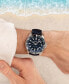 ფოტო #4 პროდუქტის Men's Swiss Automatic Ocean Star GMT Blue Fabric Strap Watch 44mm