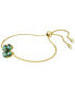 ფოტო #2 პროდუქტის Gold-Tone Idyllia Green Crystal Bracelet