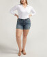 ფოტო #5 პროდუქტის Plus Size Suki Mid Rise Curvy Fit Shorts