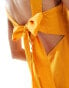 Фото #2 товара ASOS DESIGN square neck tie back mini sundress in mango