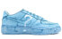 【定制球鞋】 Nike Air Force 1 Low 07 雾霾蓝信号 箭头 手绘浸染 星溯未来 做旧 麻绳鞋带 低帮 板鞋 男款 天蓝色 / Кроссовки Nike Air Force CW2288-111