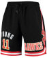 Фото #4 товара Men's Trae Young Black Atlanta Hawks Historic Logo Player Shorts