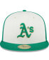 Фото #5 товара Men's White, Green Oakland Athletics 2024 St. Patrick's Day 59FIFTY Fitted Hat
