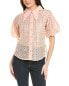 Фото #1 товара Gracia Wing Collar Circle Embroidered Top Women's