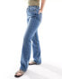 Фото #4 товара Topshop Hourglass Ember low rise wide leg jeans in mid blue