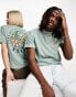 Vans unisex t-shirt with elevated minds back print in green