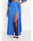 Фото #1 товара Plus Size Ariana High Slit Maxi Wrap Skirt