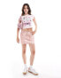 Miss Selfridge licenced mean girls baby tee in pink