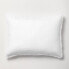 King Heavyweight Linen Blend Comforter Sham White - Casaluna