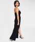 ფოტო #7 პროდუქტის Juniors' High-Slit Gown