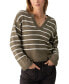 Фото #1 товара Women's Chill Vibes Striped Cotton Pullover Sweater