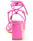 ფოტო #3 პროდუქტის Women's Harpr Strappy Ankle Tie Block Heel Dress Sandals