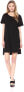 Фото #2 товара LAmade 173234 Womens Mia Short Sleeve Cotton T-Shirt Dress Black Size Small