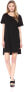 LAmade 173234 Womens Mia Short Sleeve Cotton T-Shirt Dress Black Size Small