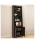 Tall Slant-Back Bookcase with 2 Shaker Doors