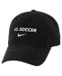 ფოტო #1 პროდუქტის Men's Black USMNT Corduroy Club Flex Hat