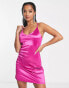 Фото #8 товара Noisy May Petite satin mini slip dress in pink