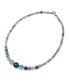 Bling Jewelry elegant Simple Classic Graduated Round Bead Ball Green Purple Blue Translucent Rainbow Fluorite Gemstone Strand Necklace Jewelry For Women 18 Inches