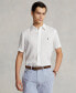 Men's Short-Sleeve Linen Button-Up